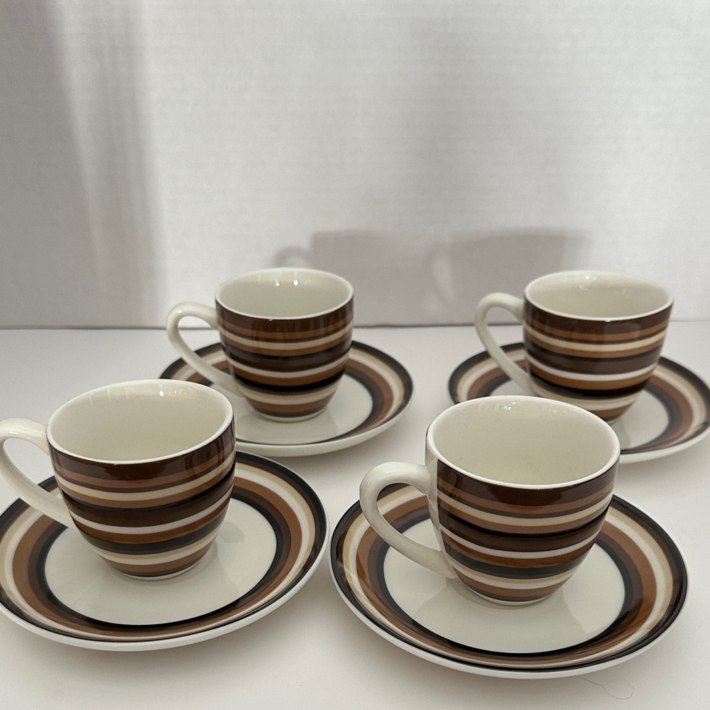 Vintage Bowring Espresso Coffee Cup Set